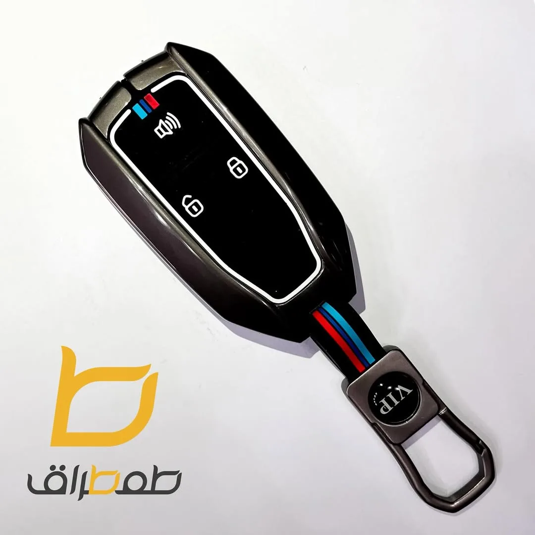کاور ریموت خودرو ضد ضربه، رنگ مشکی، آبی و قرمز، جنس پلاستیک و سیلیکون، مدل محافظ