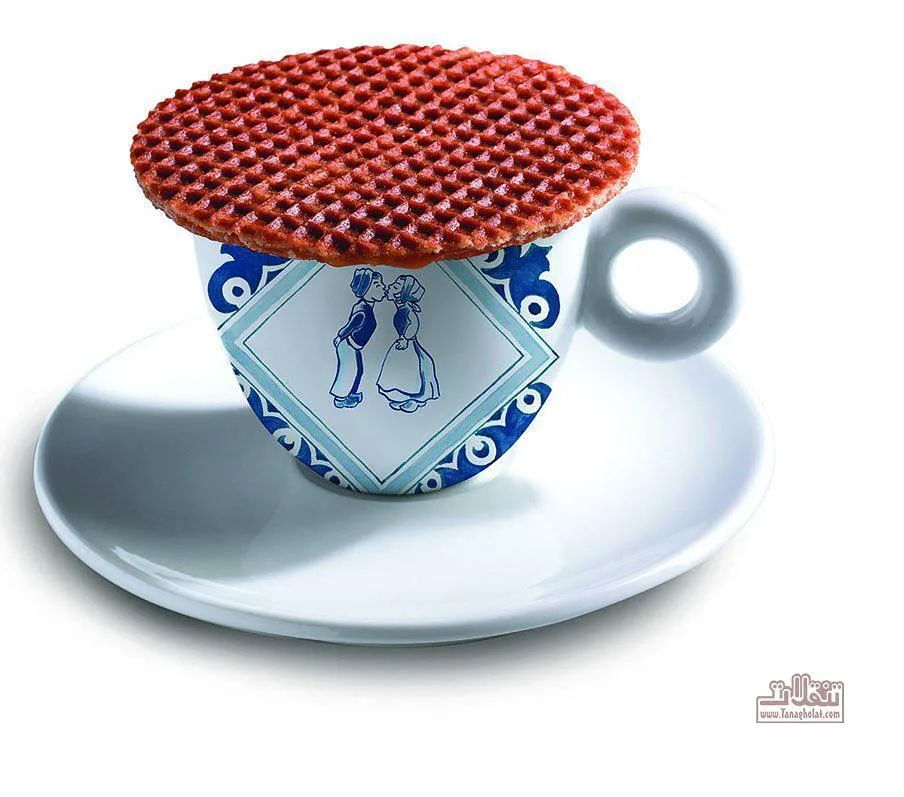 وافل کاراملی استروپ وافل STROOPWAFELS