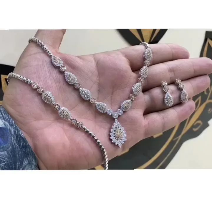 سرویس عروس نقره جواهری ۳۶ گرم