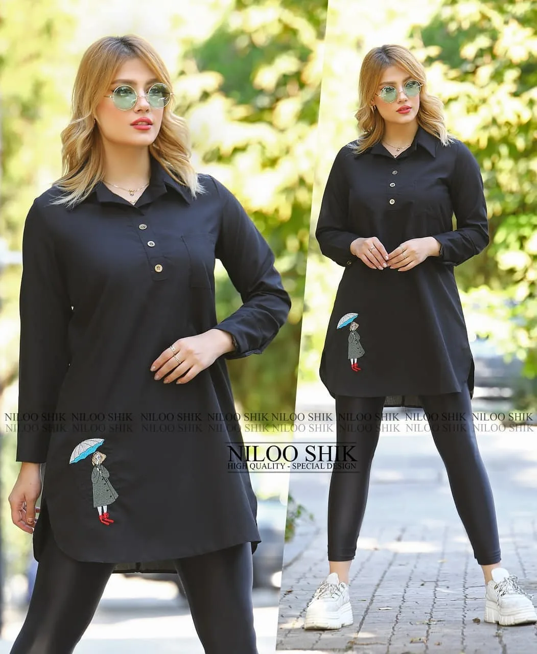 تونیک مانتویی گلدوزی — عکس ۲