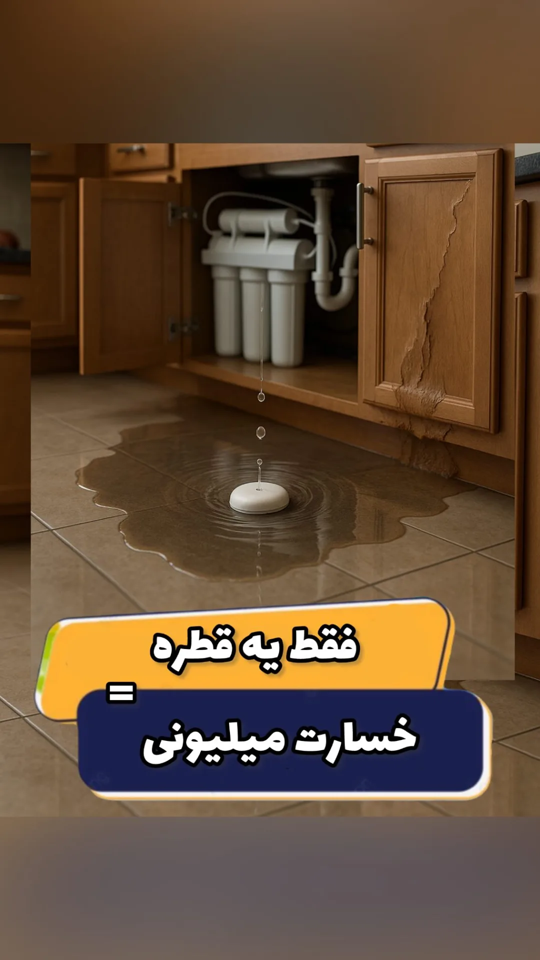 سنسور نشت آب، رنگ سفید، جنس پلاستیک، چند مرحله‌ای