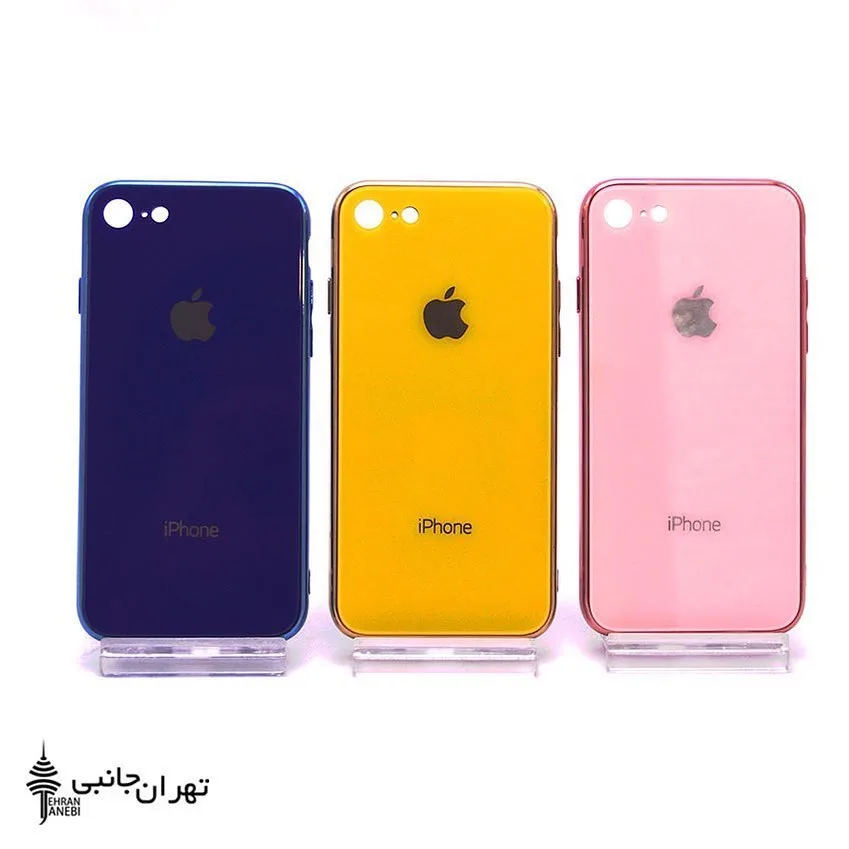 گارد رنگی آیفونی پشت گلس