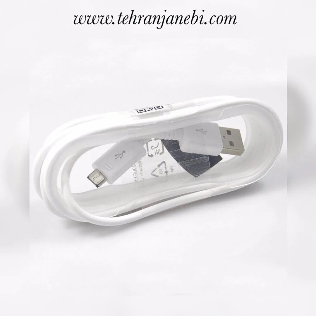 کابل شارژ نوت ۴، رنگ سفید، جنس پلاستیک، تخت یا گرد