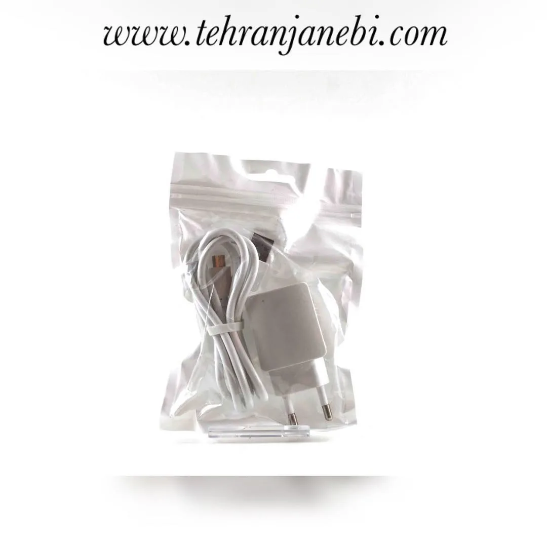 شارژر و کابل هوآوی، رنگ سفید، جنس پلاستیک و فلز، کلگی و کابل شارژ