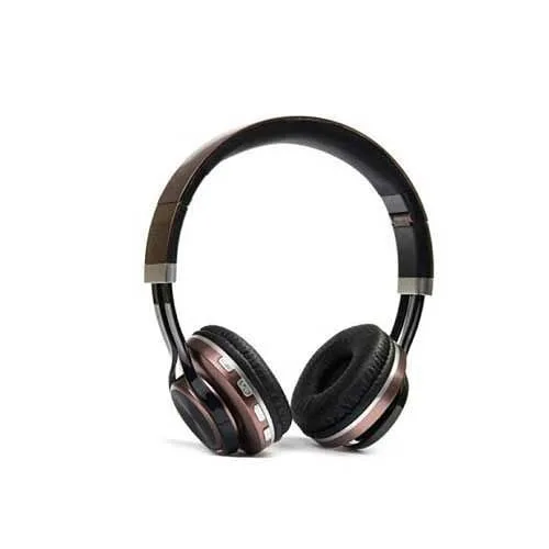 هدفون بلوتوث مدل T10 JBL، رنگ مشکی و قهوه‌ای، جنس پلاستیک و چرم، دورگوش