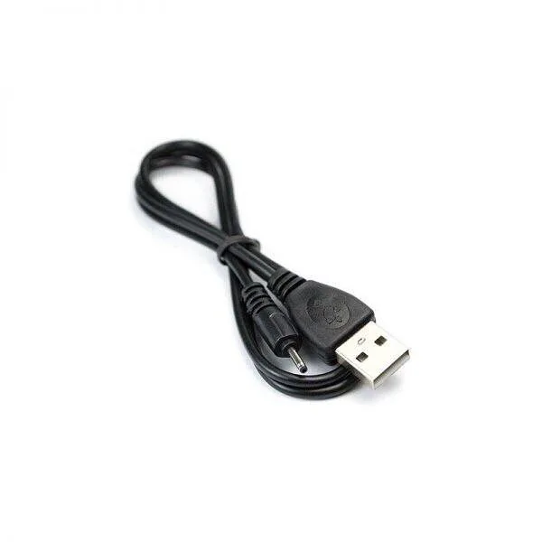 کابل شارژ سوزنی نوکیا، رنگ مشکی، جنس پلاستیک و فلز، USB به DC