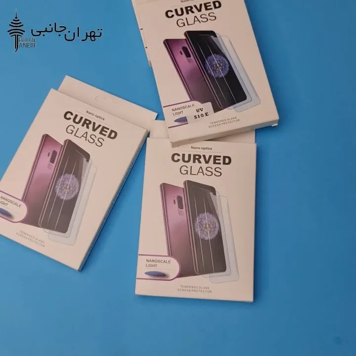 گلس UV محافظ صفحه نمایش، رنگ شفاف، جنس شیشه، خمیده انحنادار