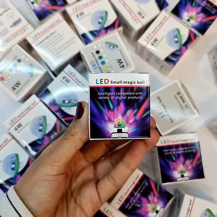 لامپ رقص نور USB، رنگ سفید، آبی و زرد، جنس پلاستیک