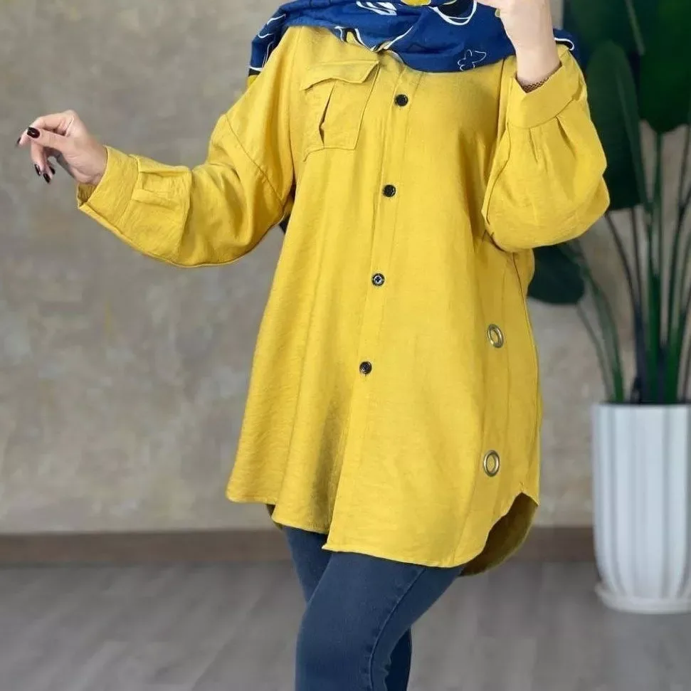 شومیز دخترانه پارچه بابوس