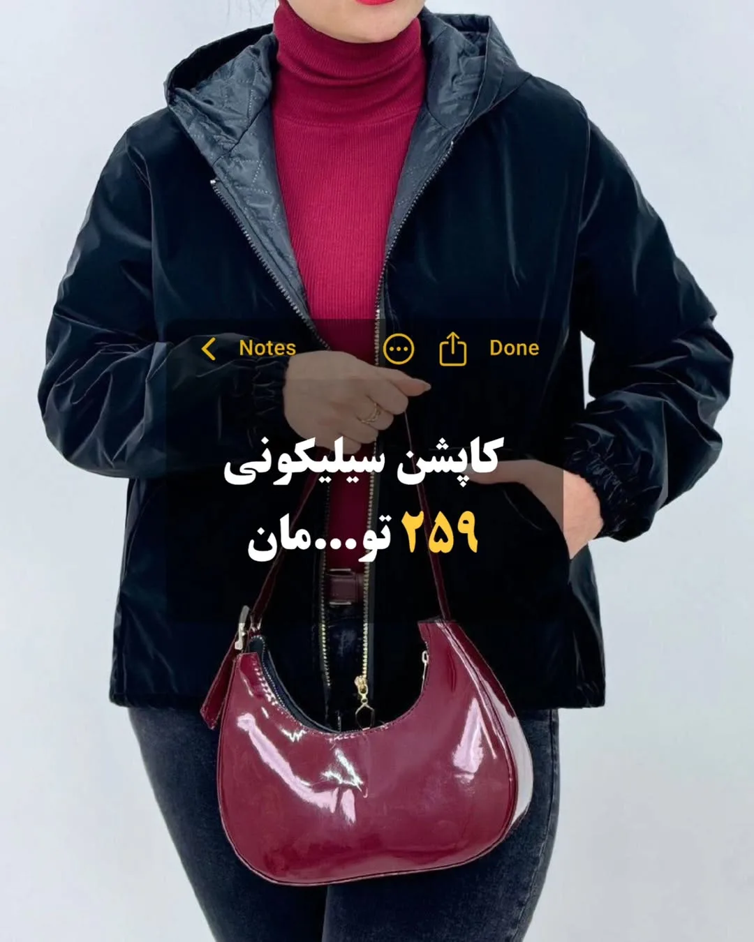 کاپشن سیلیکونی کوتاه کد ۲۷۲، رنگ مشکی، کلاهدار، زیپدار، گشاد