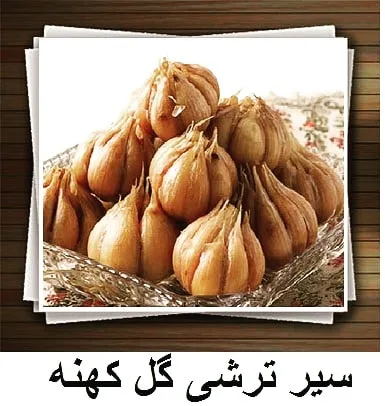 سیر ترشی گل کهنه، رنگ قهوه‌ای و کرم، سیر ترشی مروارید
