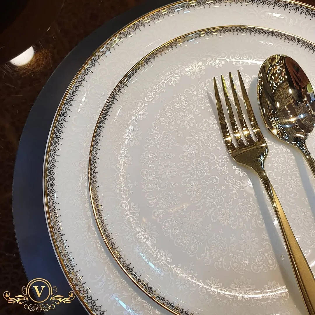 سرویس چینی استخوانی لوسیانا ۱۸ نفره قالب جدید — عکس ۵