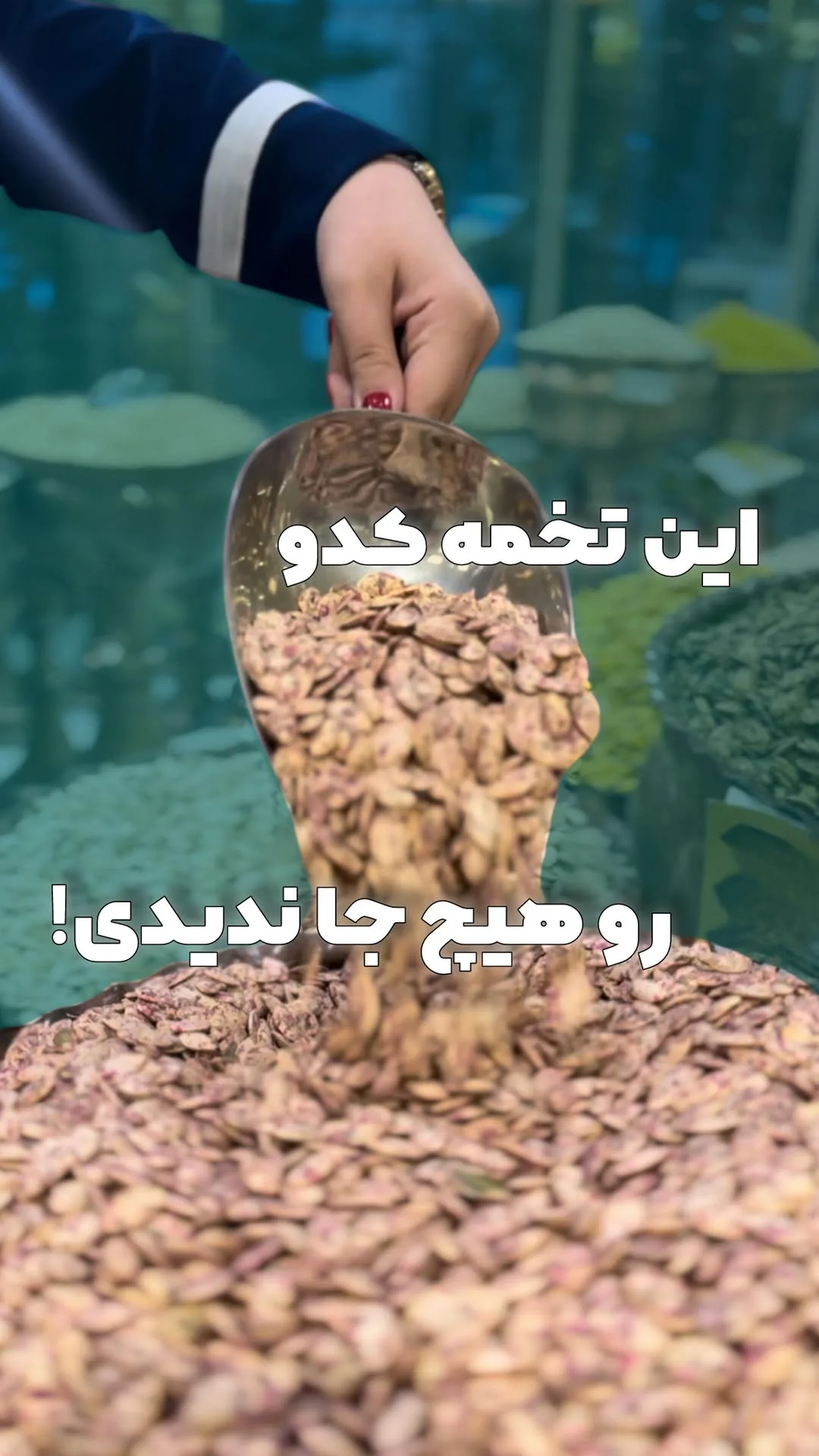 تخمه کدو پونه و گل محمدی زربار، رنگ کرم و قهوه‌ای